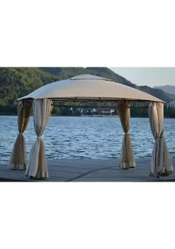 Yeah Depot Quality Double Tiered Grill Canopy, Outdoor BBQ Gazebo Tent with UV Protection