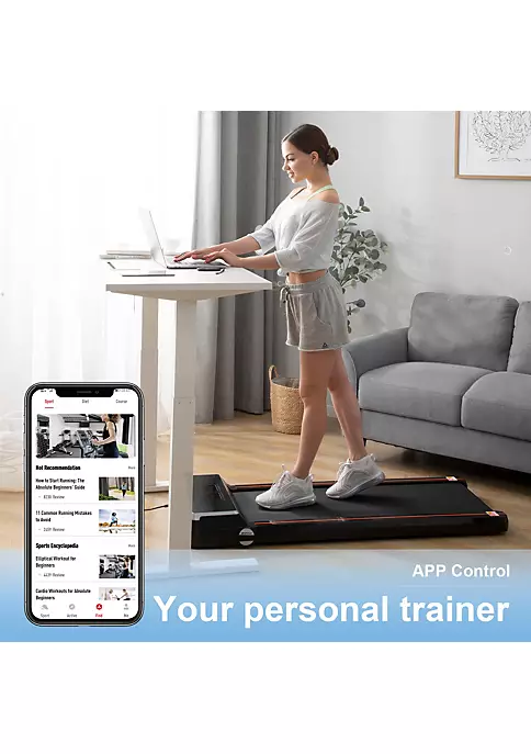 Yeah Depot Under Desk Treadmill 2.5HP Slim Walking Treadmill 265LBS - Electric Treadmill with APP Bluetooth Remote Control LED Display, Running Walking Jogging for Home Office Use (Installation Free) 6 Yeah Depot Under Desk Treadmill 2.5HP Slim Walking Treadmill 265LBS - Electric Treadmill with APP Bluetooth Remote Control LED Display, Running Walking Jogging for Home Office Use (Installation Free) - Image 4