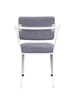 Yeah Depot Cargo Chair, Gray Fabric & White YJ -US Luxury Inn Sales 2023 Belk 380