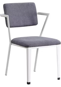 Yeah Depot Cargo Chair, Gray Fabric & White YJ -US Luxury Inn Sales 2023 Belk 381