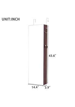 Yeah Depot Fashion Simple Jewelry Storage Mirror Cabinet With LED Lights Can Be Hung On The Door Or Wall 8 Yeah Depot Fashion Simple Jewelry Storage Mirror Cabinet With LED Lights Can Be Hung On The Door Or Wall -US Luxury Inn Sales 2023 Belk 40