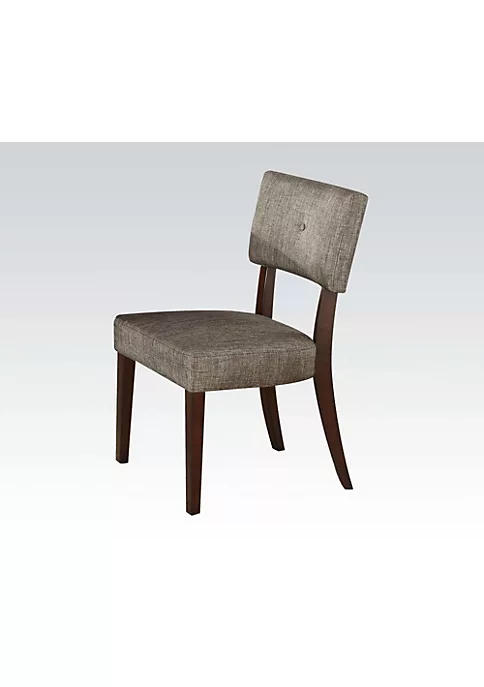 Yeah Depot Drake Side Chair (Set-2) in Gray Fabric & Espresso 5 Yeah Depot Drake Side Chair (Set-2) in Gray Fabric & Espresso - Image 3