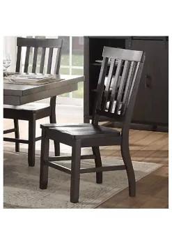 Yeah Depot Maisha Side Chair (Set-2) in Rustic Walnut