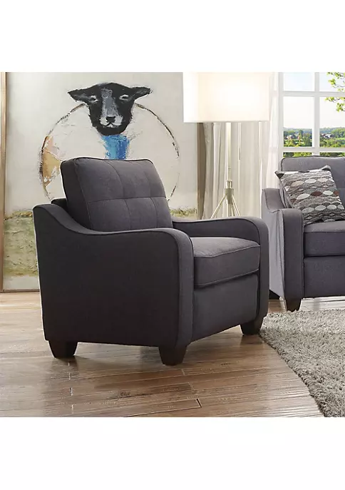 Yeah Depot Cleavon II Chair in Gray Linen YJ 5 Yeah Depot Cleavon II Chair in Gray Linen YJ - Image 3