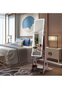 Yeah Depot Fashion Simple Jewelry Storage Mirror Cabinet With LED Lights,For Living Room Or Bedroom 8 Yeah Depot Fashion Simple Jewelry Storage Mirror Cabinet With LED Lights,For Living Room Or Bedroom -US Luxury Inn Sales 2023 Belk 526