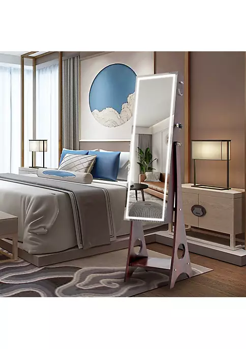 Yeah Depot Fashion Simple Jewelry Storage Mirror Cabinet With LED Lights,For Living Room Or Bedroom 5 Yeah Depot Fashion Simple Jewelry Storage Mirror Cabinet With LED Lights,For Living Room Or Bedroom - Image 3