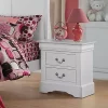 Yeah Depot Louis Philippe III Nightstand in White YJ