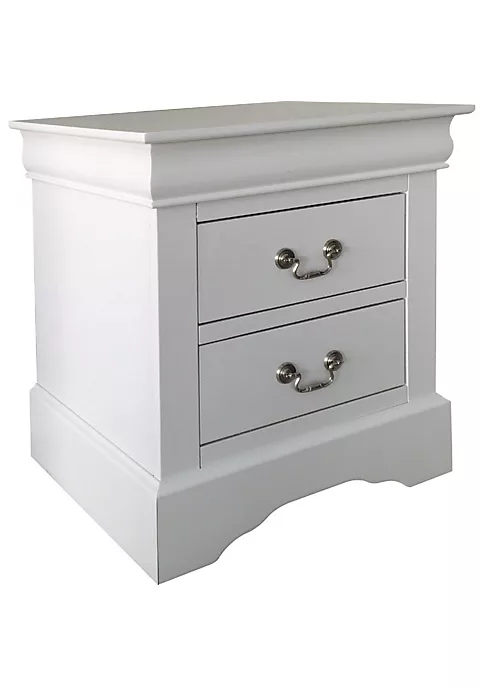 Yeah Depot Louis Philippe III Nightstand in White YJ 5 Yeah Depot Louis Philippe III Nightstand in White YJ - Image 3
