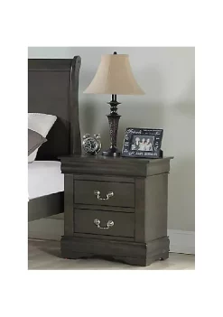 Yeah Depot Louis Philippe Nightstand in Dark Gray 8 Yeah Depot Louis Philippe Nightstand in Dark Gray -US Luxury Inn Sales 2023 Belk 554