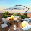 Yeah Depot 10 ft Outdoor Patio Umbrella Solar Powered LED Lighted Sun Shade Market Waterproof -US Luxury Inn Sales 2023 Belk 555