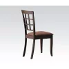 Yeah Depot Cardiff Side Chair (Set-2) in Dark Brown Microfiber & Espresso -US Luxury Inn Sales 2023 Belk 559