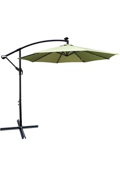 Yeah Depot 10 ft Outdoor Patio Umbrella Solar Powered LED Lighted Sun Shade Market Waterproof -US Luxury Inn Sales 2023 Belk 565