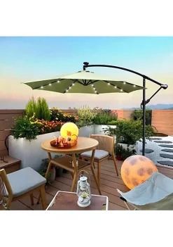 Yeah Depot 10 ft Outdoor Patio Umbrella Solar Powered LED Lighted Sun Shade Market Waterproof -US Luxury Inn Sales 2023 Belk 566
