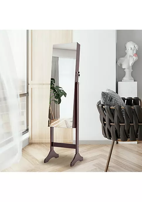 Yeah Depot Fashion Simple Jewelry Storage Mirror Cabinet With LED Lights,For Living Room Or Bedroom 4 Yeah Depot Fashion Simple Jewelry Storage Mirror Cabinet With LED Lights,For Living Room Or Bedroom - Image 2