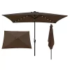 Yeah Depot 10 x 6.5t Rectangular Patio Umbrella Solar LED Lighted Outdoor Market Table -US Luxury Inn Sales 2023 Belk 613