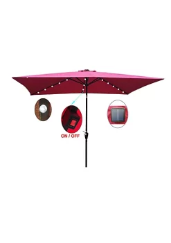 Yeah Depot 10 x 6.5ft Rectangular Patio Umbrella Outdoor Market Umbrellas with Crank -US Luxury Inn Sales 2023 Belk 618