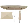 Yeah Depot 10 x 6.5ft Rectangular Patio Umbrella Outdoor Market Umbrellas with Crank -US Luxury Inn Sales 2023 Belk 628