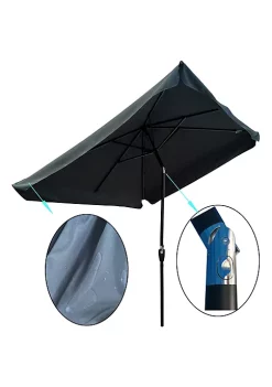Yeah Depot 10 x 6.5ft Patio Umbrella Outdoor Waterproof Umbrella with Crank and Push Button -US Luxury Inn Sales 2023 Belk 634