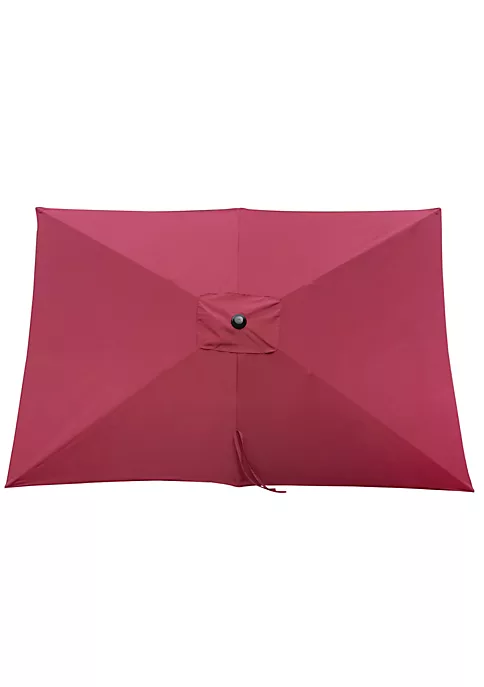 Yeah Depot 10 x 6.5ft Patio Umbrella Outdoor Waterproof Umbrella with Crank and Push Button 4 Yeah Depot 10 x 6.5ft Patio Umbrella Outdoor Waterproof Umbrella with Crank and Push Button - Image 2