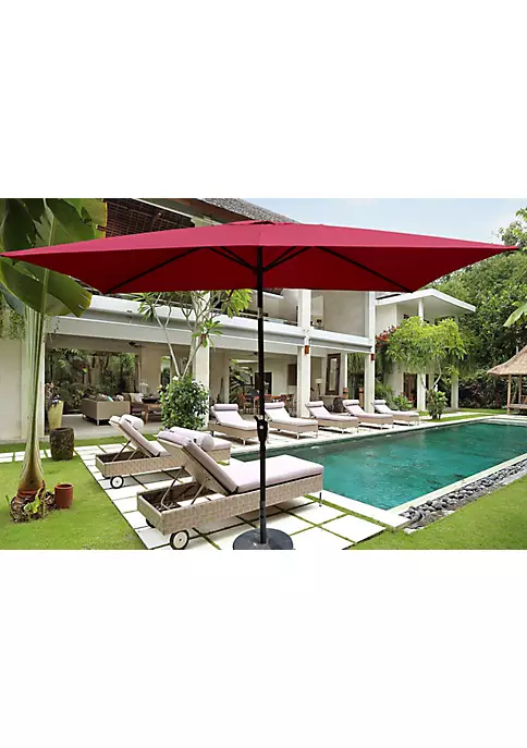 Yeah Depot 10 x 6.5ft Patio Umbrella Outdoor Waterproof Umbrella with Crank and Push Button 6 Yeah Depot 10 x 6.5ft Patio Umbrella Outdoor Waterproof Umbrella with Crank and Push Button - Image 4