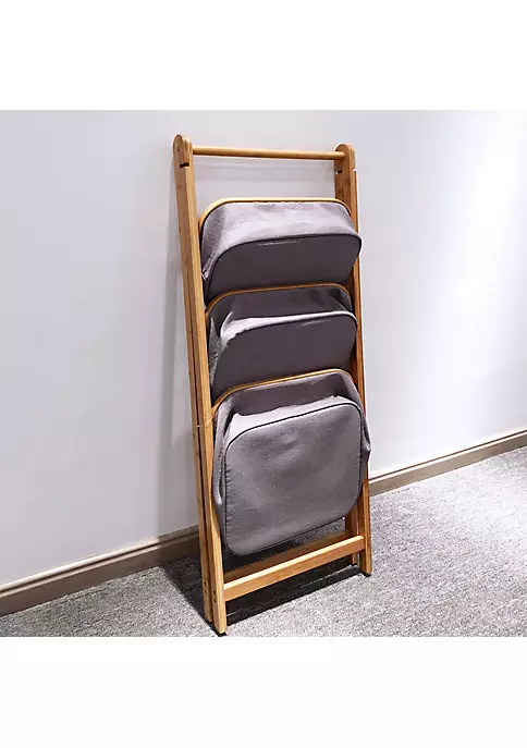 Yeah Depot Living Room 3-Tier Storage Rack Bedroom Bamboo Rack 17.5 x 13 x 42.9 inch 3 Yeah Depot Living Room 3-Tier Storage Rack Bedroom Bamboo Rack 17.5 x 13 x 42.9 inch