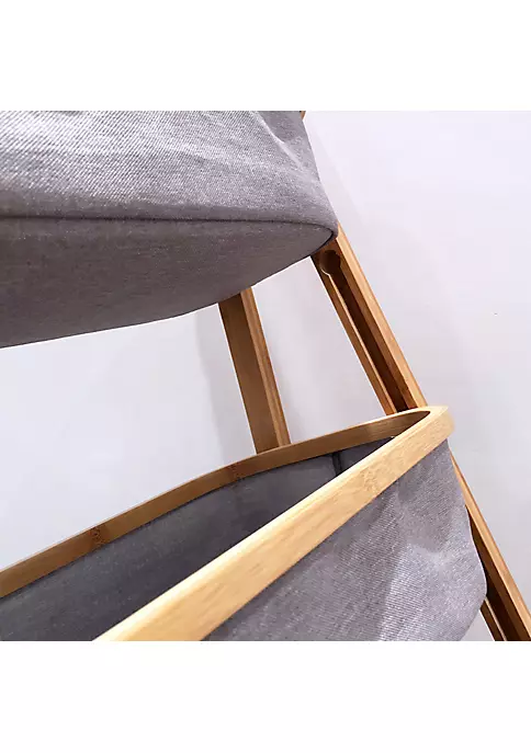 Yeah Depot Living Room 3-Tier Storage Rack Bedroom Bamboo Rack 17.5 x 13 x 42.9 inch 5 Yeah Depot Living Room 3-Tier Storage Rack Bedroom Bamboo Rack 17.5 x 13 x 42.9 inch - Image 3