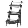 Yeah Depot 3-Tier Folding Rolling Cart Kitchen/Bedroom/Living Room/Bathroom -US Luxury Inn Sales 2023 Belk 662