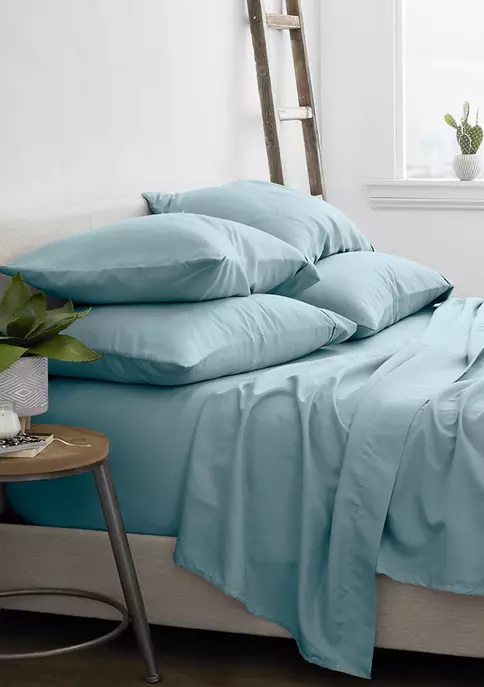 Luxury Inn Luxury Ultra Soft 6 Piece Solid Bed Sheet Set 9 Luxury Inn Luxury Ultra Soft 6 Piece Solid Bed Sheet Set - Image 7