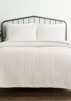 Luxury Inn Premium Ultra Soft Square Pattern Quilted Coverlet Set -US Luxury Inn Sales 2023 Belk 727