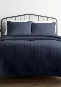 Luxury Inn Premium Ultra Soft Square Pattern Quilted Coverlet Set -US Luxury Inn Sales 2023 Belk 728
