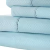 Luxury Inn Premium Checkered Embossed Bed Sheet Set