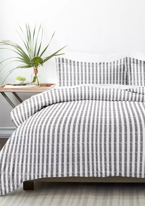 Luxury Inn Premium Ultra Soft 3 Piece Puffed Rugged Stripes Duvet Cover Set 7 Luxury Inn Premium Ultra Soft 3 Piece Puffed Rugged Stripes Duvet Cover Set - Image 5