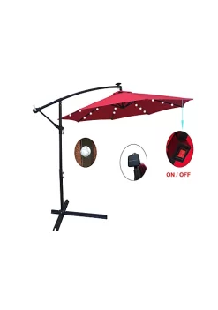 Yeah Depot 10 ft Outdoor Patio Umbrella Solar Powered LED Lighted 8 Ribs Umbrella -US Luxury Inn Sales 2023 Belk 86