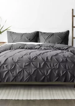 Luxury Inn Premium Ultra Soft 3 Piece Pinch Pleat Duvet Cover Set -US Luxury Inn Sales 2023 Belk 890
