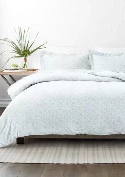 Luxury Inn Premium Ultra Soft Burst of Vines Print Duvet Cover Set