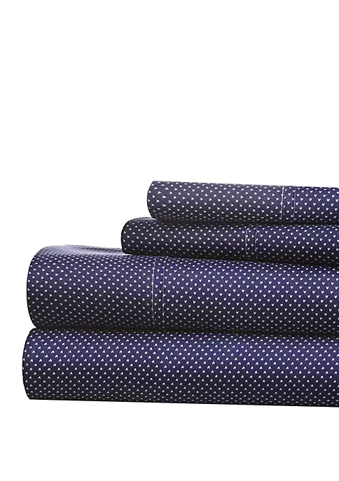 Luxury Inn Premium Ultra Soft My Heart Pattern 4 Piece Bed Sheet Set 6 Luxury Inn Premium Ultra Soft My Heart Pattern 4 Piece Bed Sheet Set - Image 4