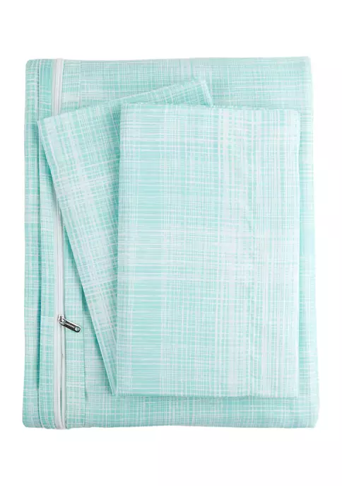 Luxury Inn Premium Ultra Soft Thatch Pattern 3 Piece Duvet Cover Set 5 Luxury Inn Premium Ultra Soft Thatch Pattern 3 Piece Duvet Cover Set - Image 3