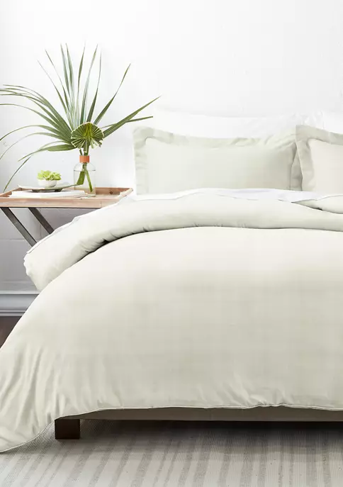 Luxury Inn Premium Ultra Soft Thatch Pattern 3 Piece Duvet Cover Set 7 Luxury Inn Premium Ultra Soft Thatch Pattern 3 Piece Duvet Cover Set - Image 5