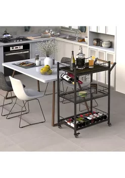 Yeah Depot 3 Tier Metal Mesh Rolling Storage Cart,Mesh Storage Pantry Cart with Lockable -US Luxury Inn Sales 2023 Belk 95