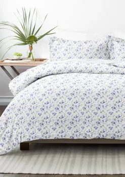 Luxury Inn Premium Ultra Soft Blossoms Print Duvet Cover Set -US Luxury Inn Sales 2023 Belk 966