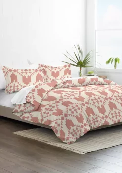 Luxury Inn Premium Ultra Soft Adobe Diamond 3-Piece Reversible Duvet Cover Set -US Luxury Inn Sales 2023 Belk 971