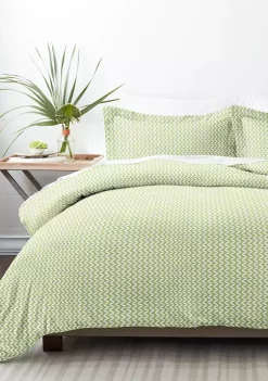 Luxury Inn Premium Ultra Soft Puffed Chevron Print Duvet Cover Set