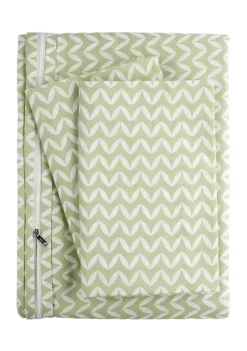 Luxury Inn Premium Ultra Soft Puffed Chevron Print Duvet Cover Set -US Luxury Inn Sales 2023 Belk 981