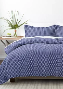 Luxury Inn Premium Ultra Soft Quatrefoil Pattern Duvet Cover Set